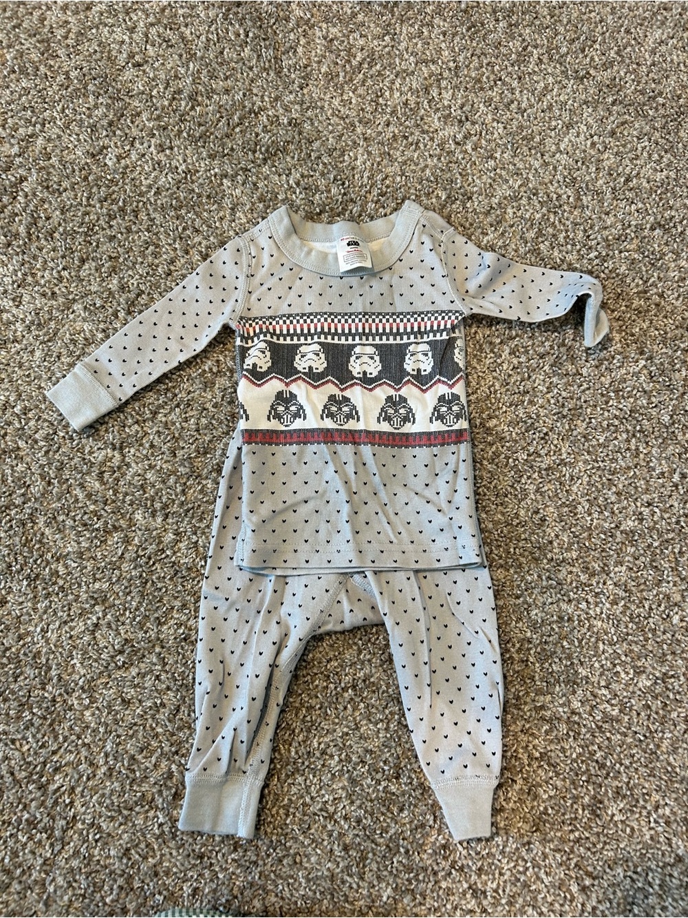 Hanna Andersson Star Wars Grey Kids Two-Piece Pajama Set
